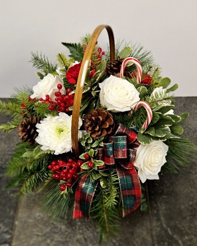 Candy Cane Basket 