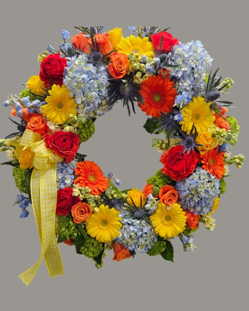 Vibrant Sympathy Wreath