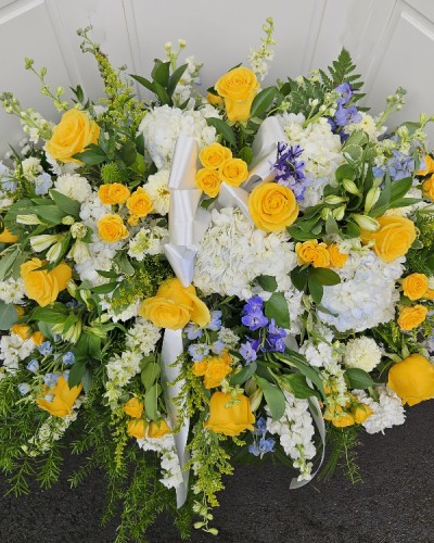 Yellow and Blue Casket 